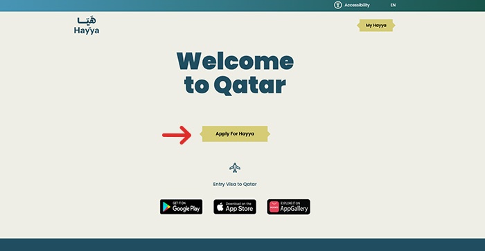 Qatar Visa For GCC Residents: Visa On Arrival & Hayya 2024 Hayya Portal Home Page