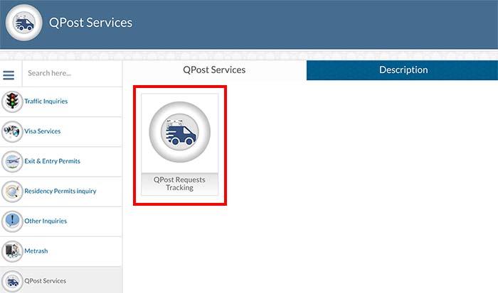 Check QPost Delivery Status On MOI Website