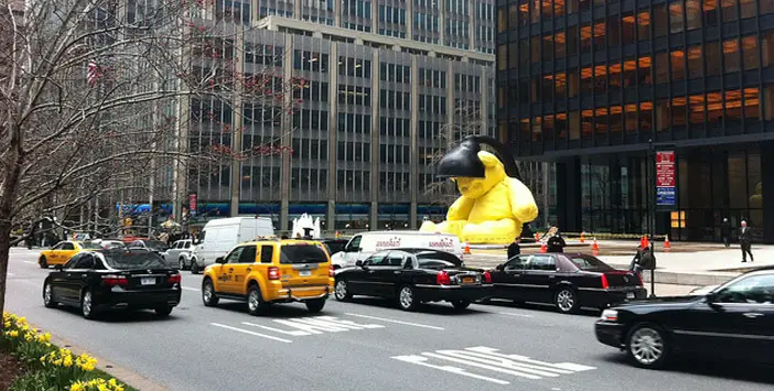HIA Giant Yellow Teddy in New York
