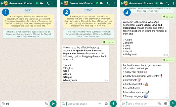 Whatsapp Service for Qatar Labour Law