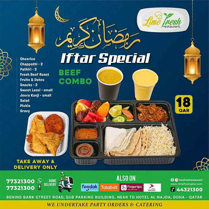 Lime Fresh Restaurant Ramadan 2021 Iftar Deal