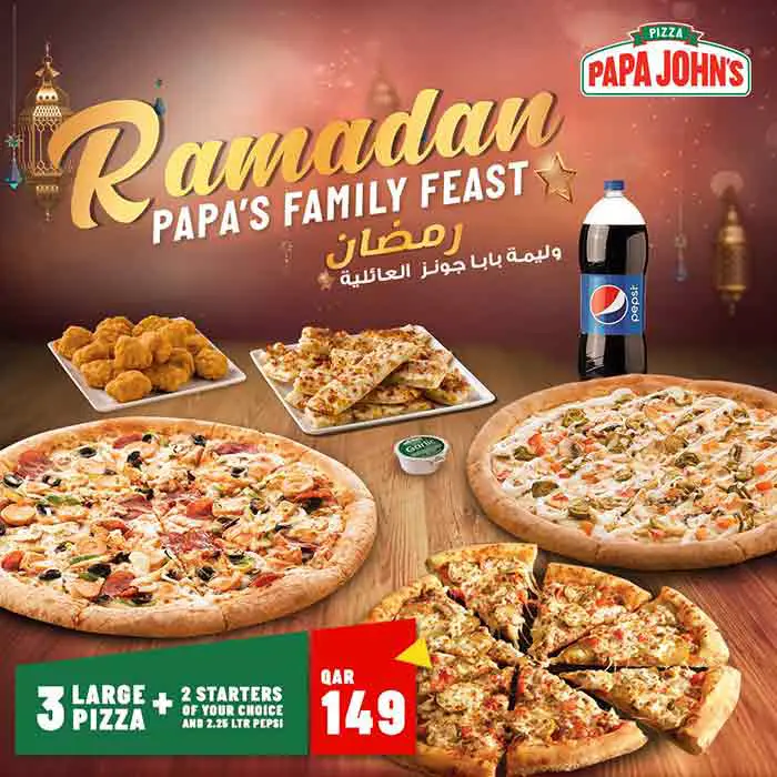 Papa Johns Ramadan 2021 Iftar Deal