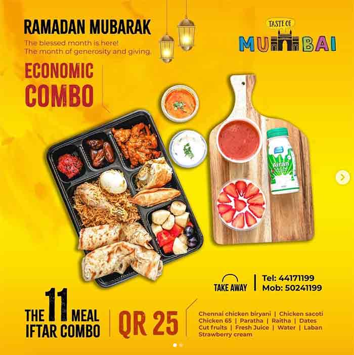 Taste of Mumbai Restaurant Ramadan 2021 Iftar Deal