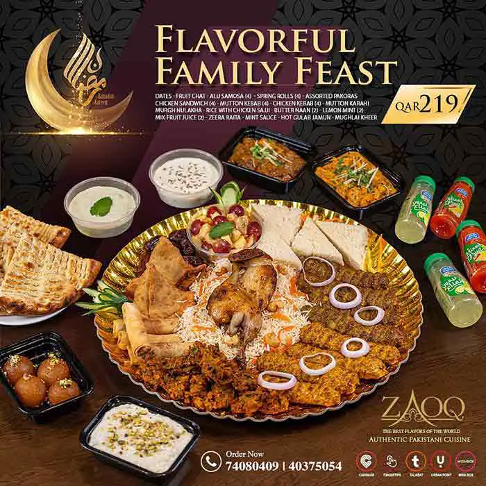Zaoq Restaurant Ramadan 2021 Iftar Deal