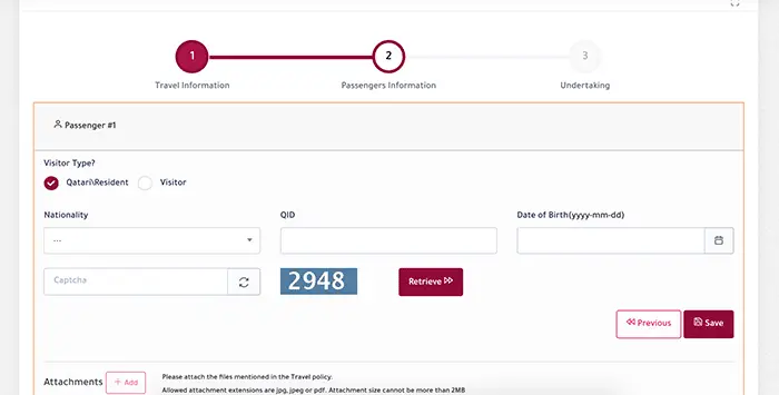 Ehteraz Pre-Travel Registration Residents