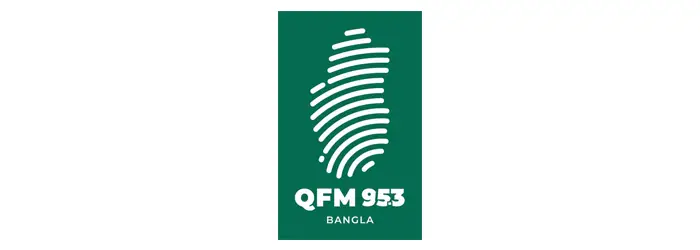 List of FM Radio Stations in Qatar (2023) QFM Bangla Logo