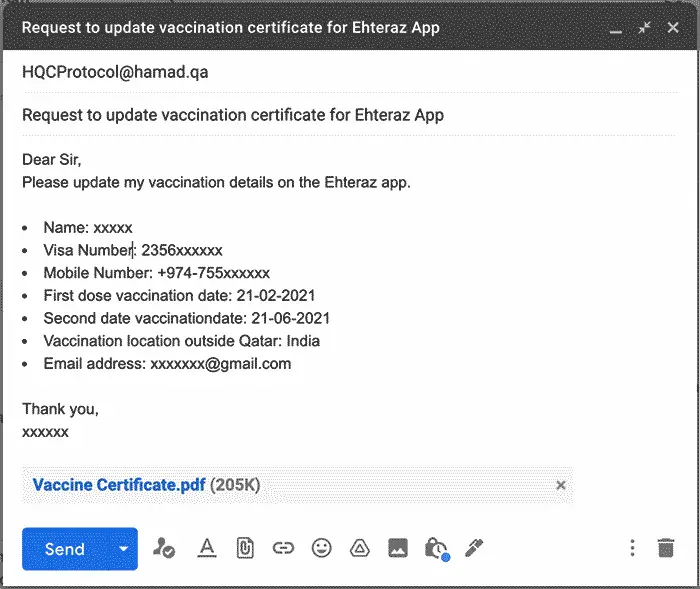 Vaccinated Outside Qatar: How To Get Ehteraz Gold Frame? Email To Update Vaccine Details Ehteraz