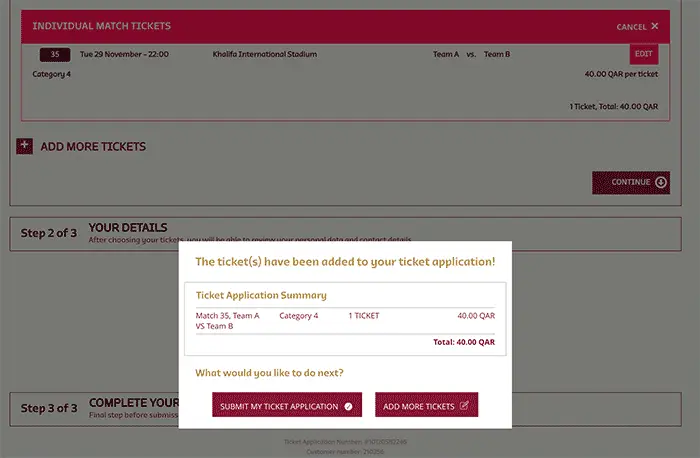 Qatar 2022 World Cup Ticket Prices & How To Buy Online How To Apply Qatar World Cup Ticket Online Step 4