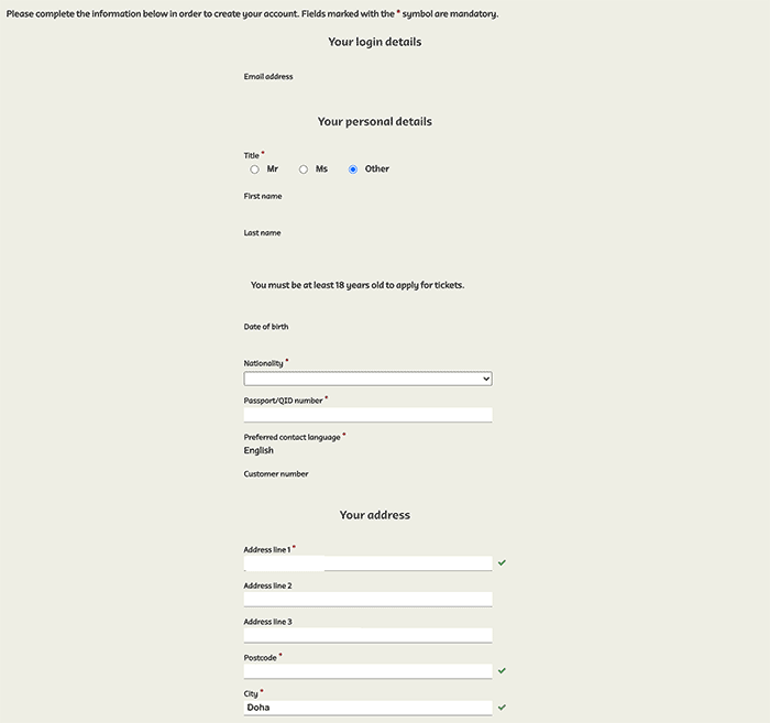 Qatar 2022 World Cup Ticket Prices & How To Buy Online How To Apply Qatar World Cup Ticket Online Step 5