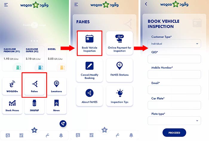 How to book Fahes vehicle inspection online