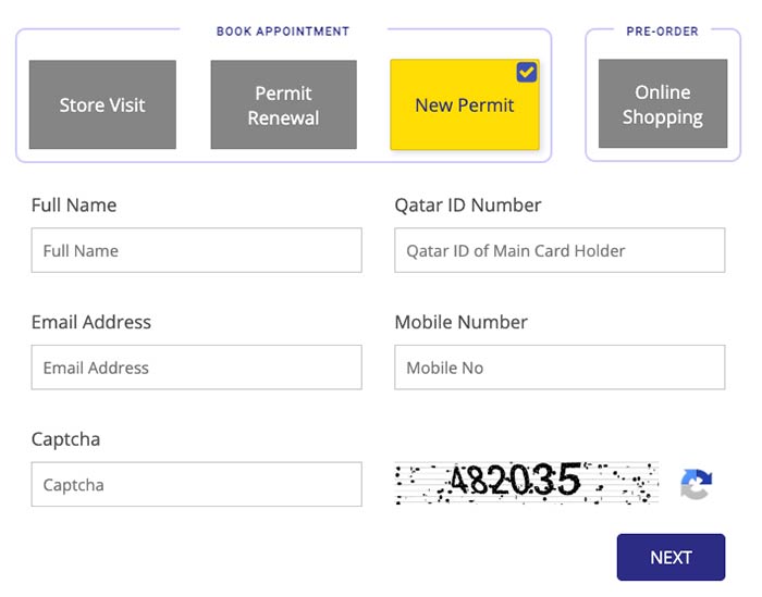 QDC Qatar Permit Online Application Form