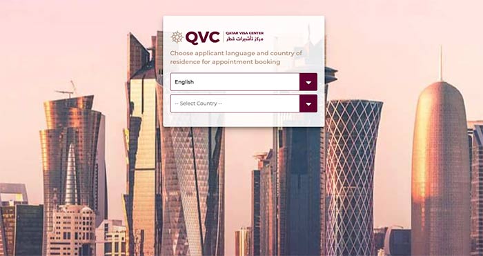 Qatar Visa Center QVC Website