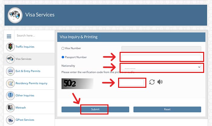 Qatar Visa Check Online By Passport Number