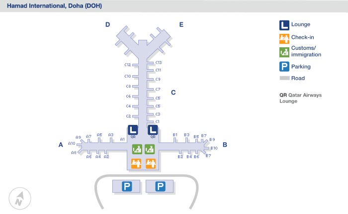 Doha Airport Map