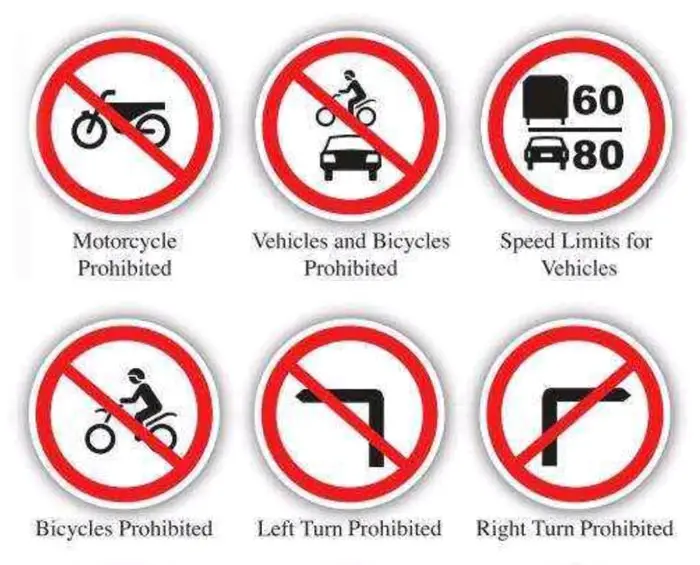 Qatar Traffic Prohibition Signs 3