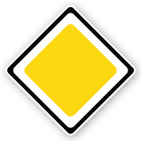 Qatar Traffic Signs And Their Meanings In English (2023) Road With Give Way Sign