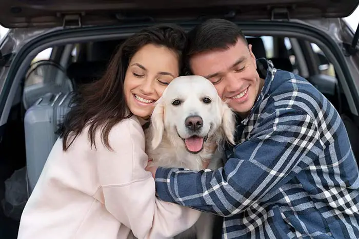 Young Couple With Pet Dog