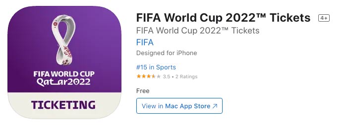 FIFA World Cup 2022 Tickets App