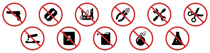 Prohibited Items on Flights