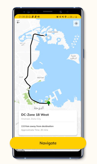 TASMU Smart Parking App Navigate