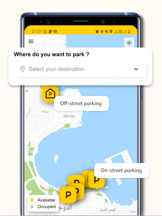 TASMU Smart Parking App Screen