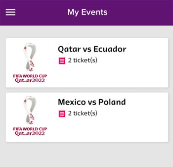 World Cup Mobile Ticketing App