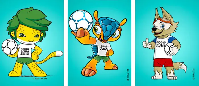 Qatar World Cup Mascot: Know All About La'eeb And His Story Zakumi, Fuleco and Zabivaka