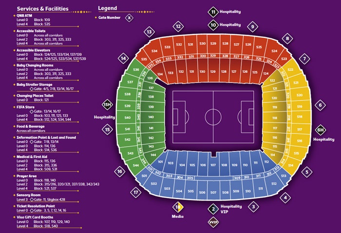 Al Bayt Stadium Seating Map