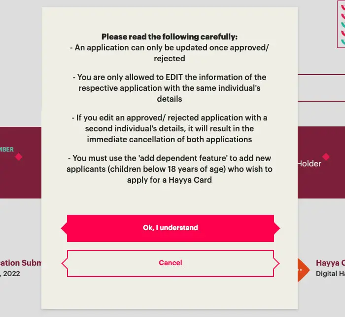 How To Change Hayya Card Application Details Online Edit Hayya Application Agree