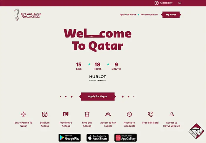 How To Change Hayya Card Application Details Online Hayya Website Home Page