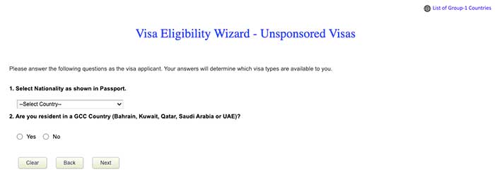 Oman Visa Eligibility Wizard