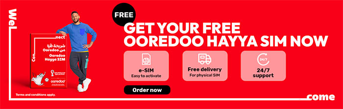 Mobile Networks in Qatar: How To Get FREE Hayya SIM Card Free Ooredoo Hayya SIM Card Qatar World Cup