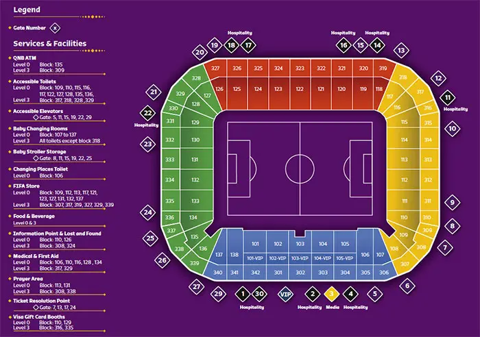 Al Rayyan Stadium Seating Map