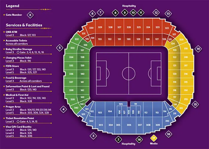 Al Wakrah Stadium Seating Map