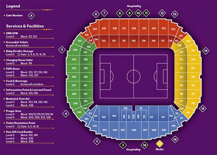 Al Wakrah Stadium: Seating Map, Parking and How To Reach Al Wakrah Stadium Seating Map