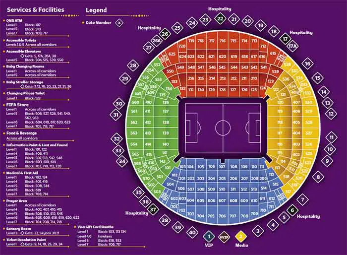 Lusail Stadium Seating Map
