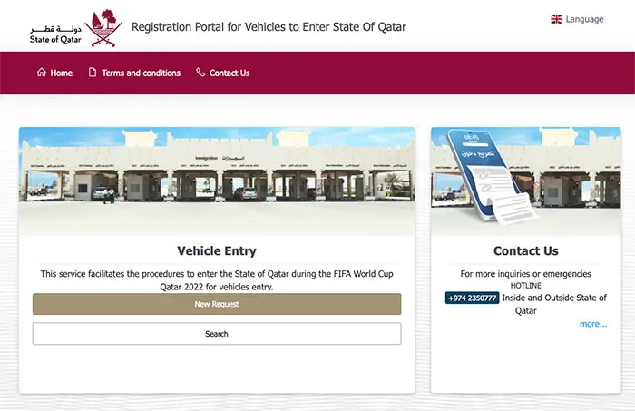 MOI Registration Portal For Vehicle Entry Permit to Qatar