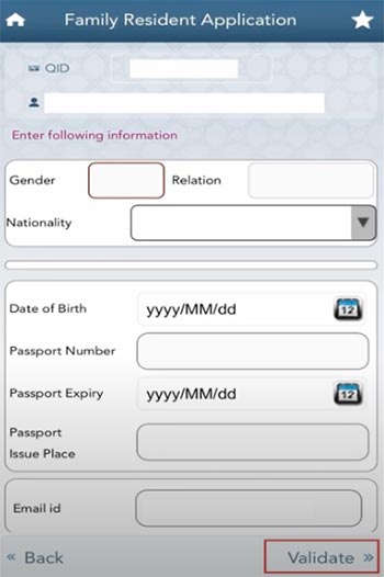 Qatar Family Visa (Residence): Requirements and Guide 2023 Qatar Family Residence Visa Metrash Fill Details
