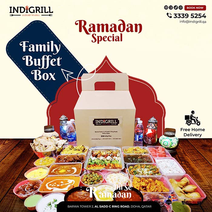 IndiGrill Restaurant Family Iftar Box 2023