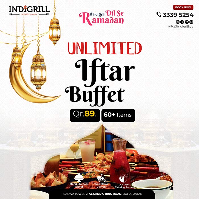 IndiGrill Iftar Buffet 2023