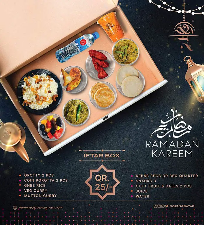 Best Iftar Deals in Doha: Iftar Box Kits Under QR 40 Rotana Restaurant Iftar Box 2023