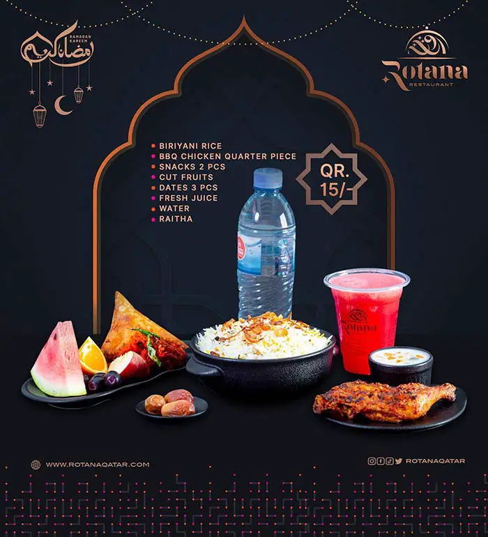 Best Iftar Deals in Doha: Iftar Box Kits Under QR 40 Rotana Restaurant Iftar Kit 2023