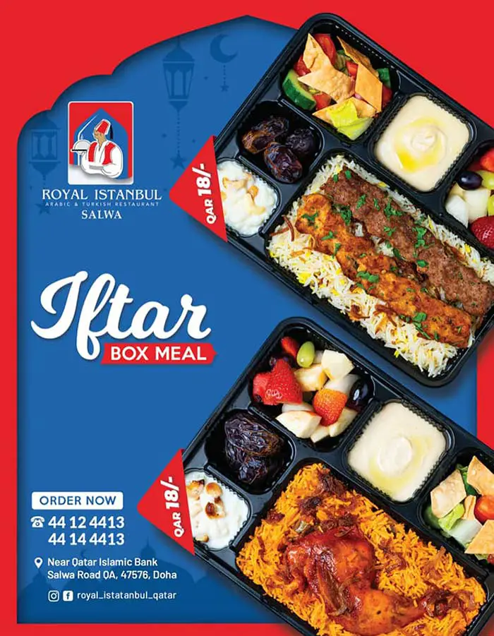 Best Iftar Deals in Doha: Iftar Box Kits Under QR 40 Royal Istanbul Iftar Box 2023