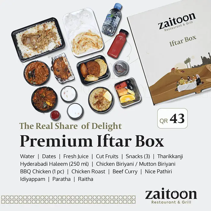 Zaitoon Restaurant & Grills Premium Iftar Box 2023