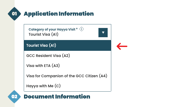 Tourist Visa on Hayya Portal