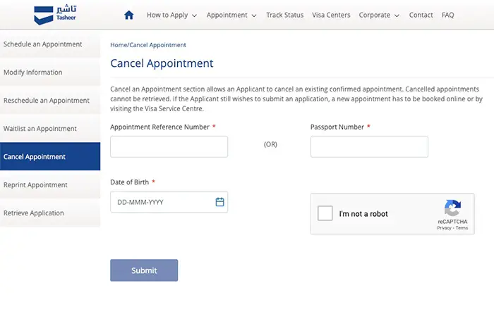 Tasheer Saudi Visa Center Qatar: Appointment Guide (2023) Cancel Tasheer Appointment