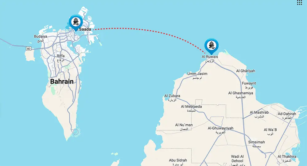 Qatar–Bahrain Ferry: Schedule, Prices, & Travel Tips (2025) Qatar–Bahrain Ferry Route Map